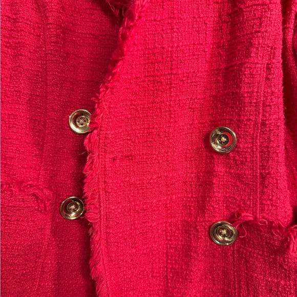Chico's Vibrant Red Textured Blazer - Picture 4 of 8